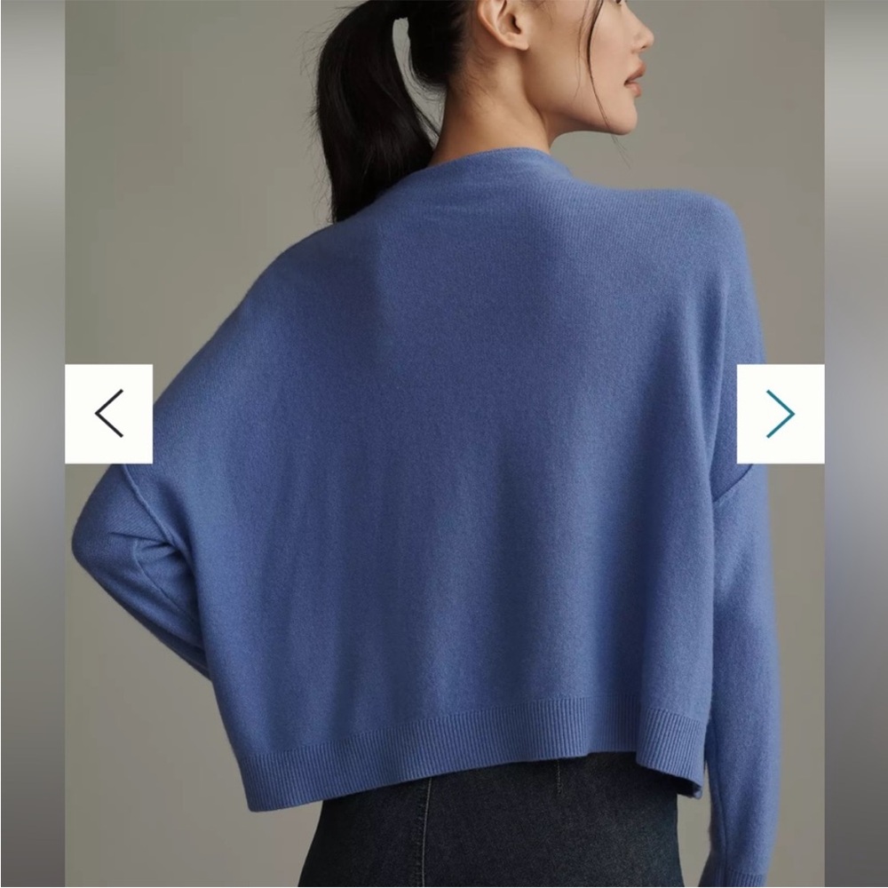 Anthropologie Pilcro The Alani Mock Neck Cashmere Sweater - Picture 4 of 9